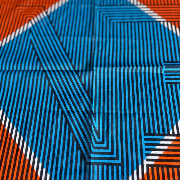 Fendi Cotton Geometric Scarf 41" x 40" - Picture 9 of 14